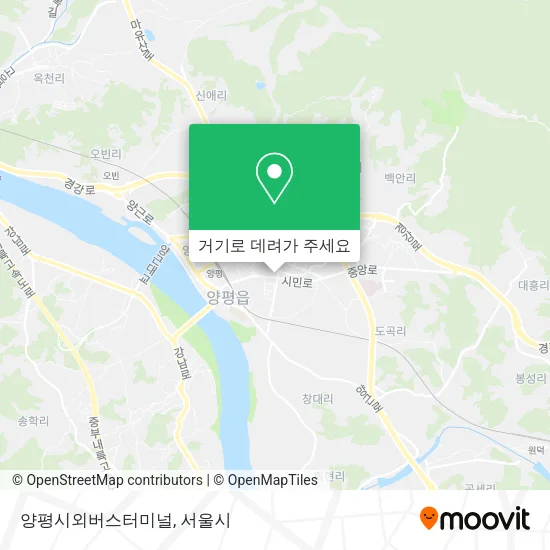 양평시외버스터미널 지도