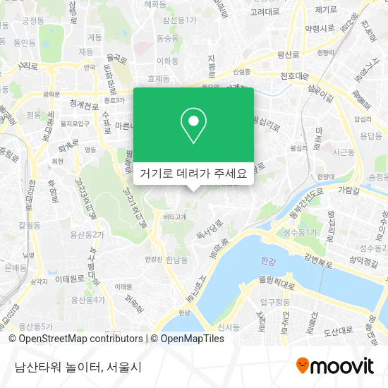 남산타워 놀이터 지도