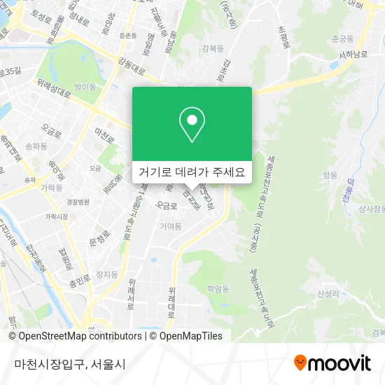 마천시장입구 지도