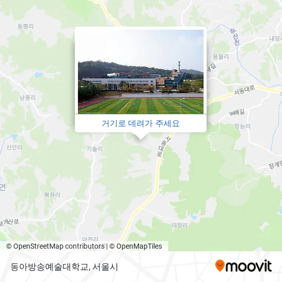 동아방송예술대학교 지도