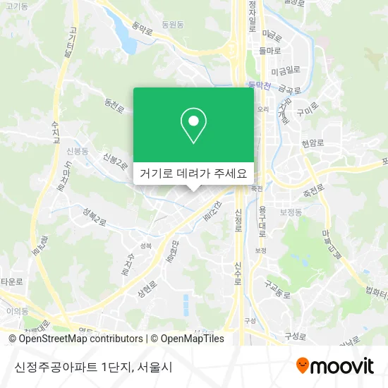 신정주공아파트 1단지 지도