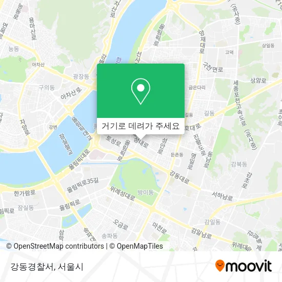 강동경찰서 지도
