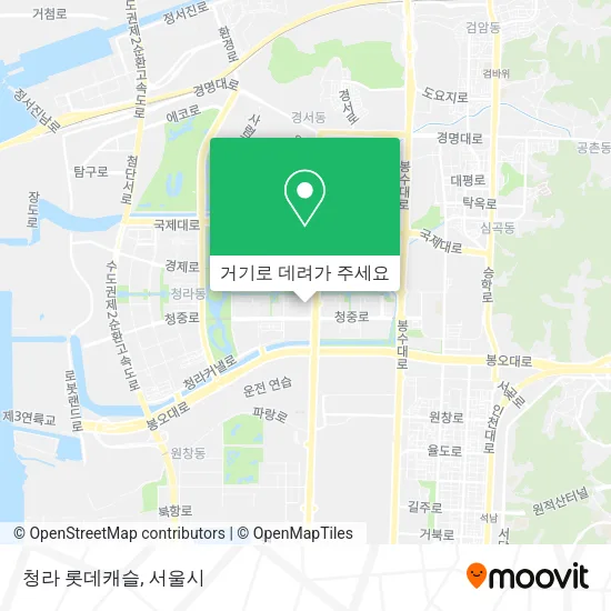 청라 롯데캐슬 지도