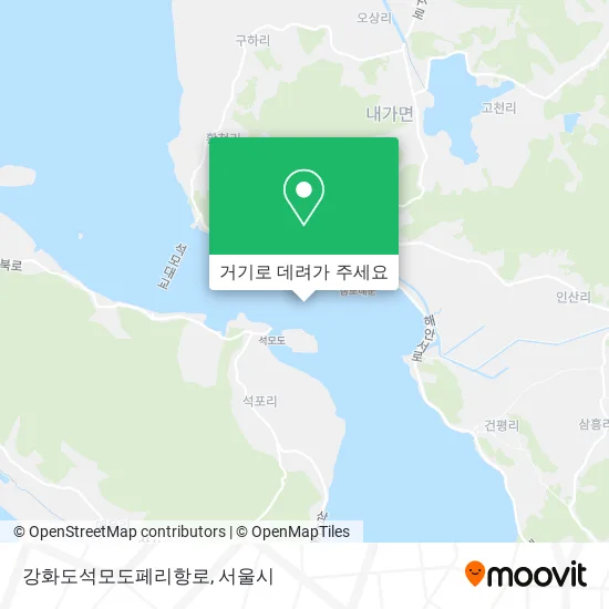 강화도석모도페리항로 지도