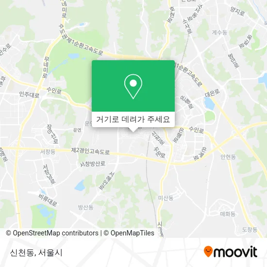 신천동 지도