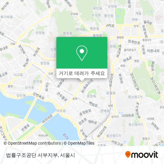 법률구조공단 서부지부 지도