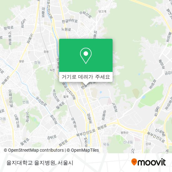 을지대학교 을지병원 지도