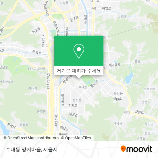 수내동 양지마을 지도