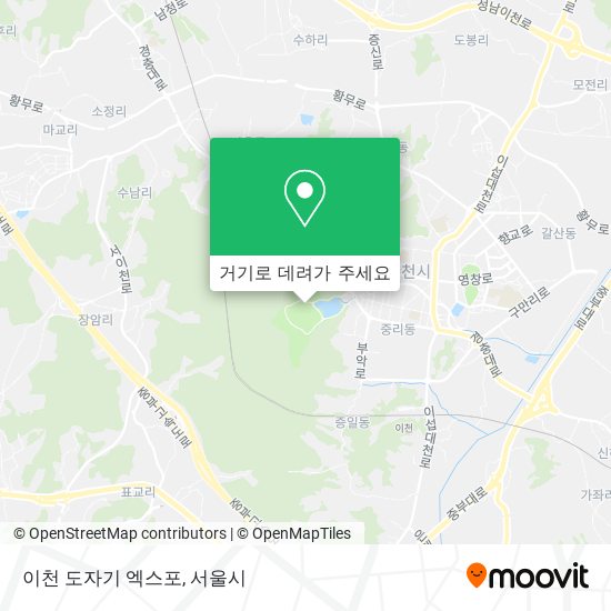 이천 도자기 엑스포 지도