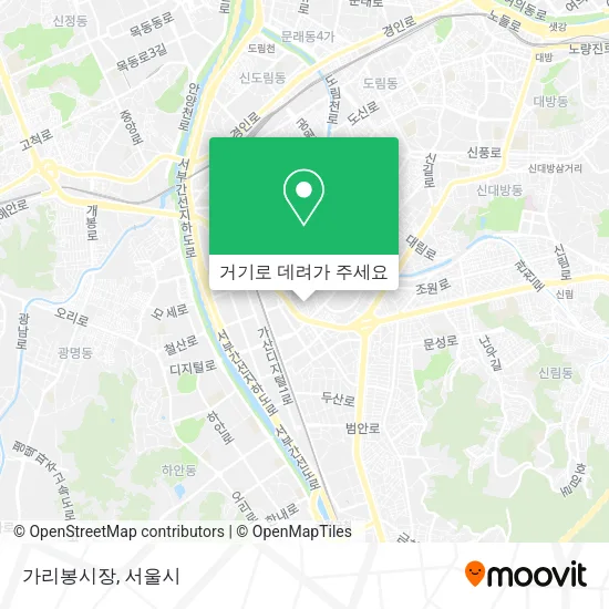 가리봉시장 지도