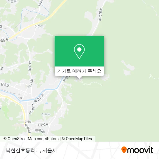 북한산초등학교 지도