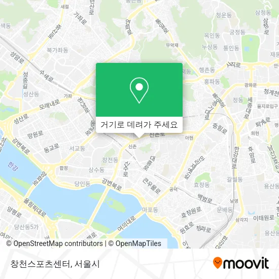 창천스포츠센터 지도