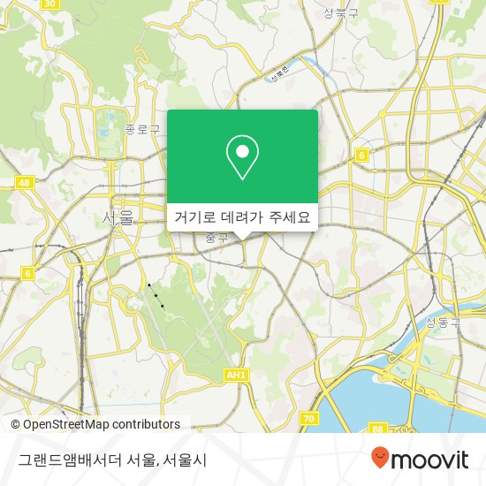 그랜드앰배서더 서울 지도