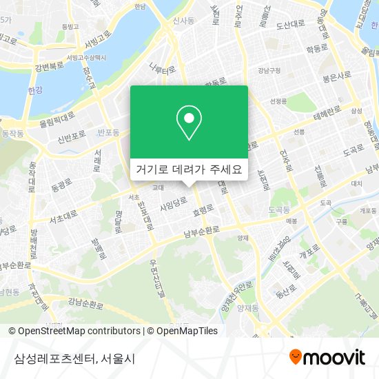 삼성레포츠센터 지도