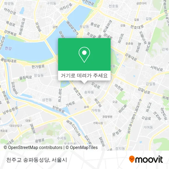 천주교 송파동성당 지도