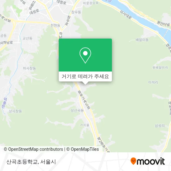 산곡초등학교 지도