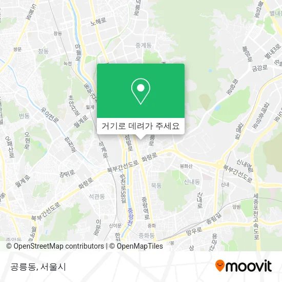 공릉동 지도