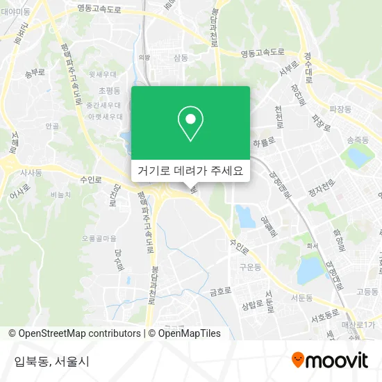 입북동 지도