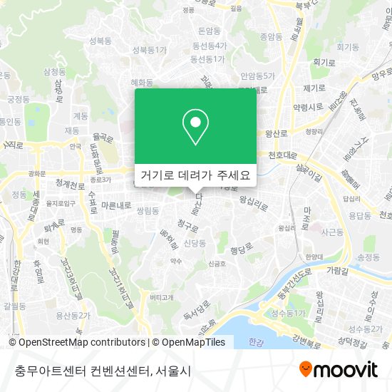 충무아트센터 컨벤션센터 지도