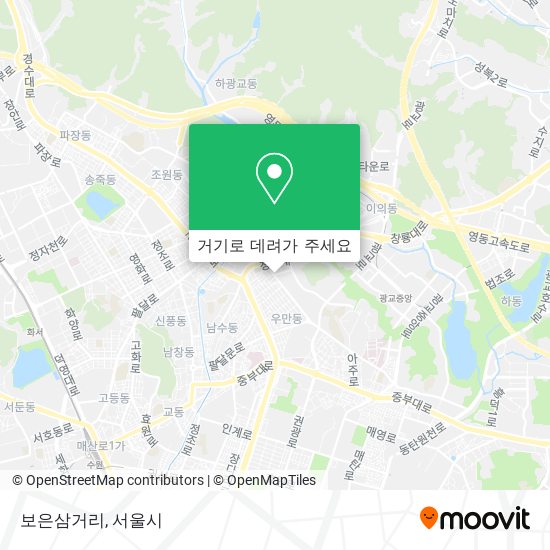 보은삼거리 지도