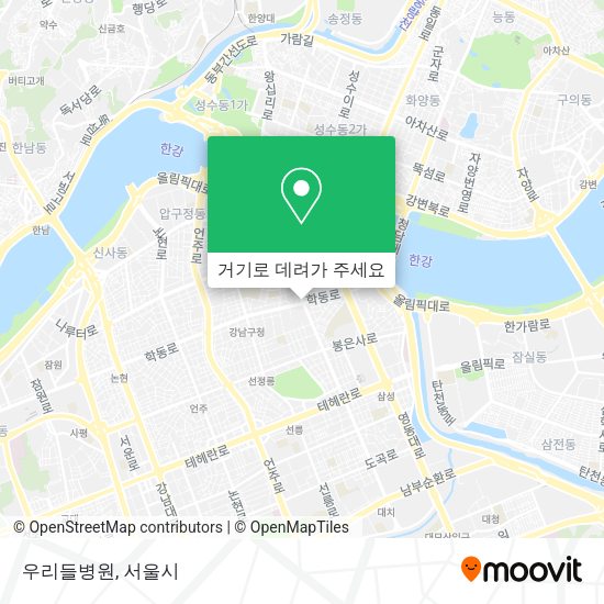 우리들병원 지도