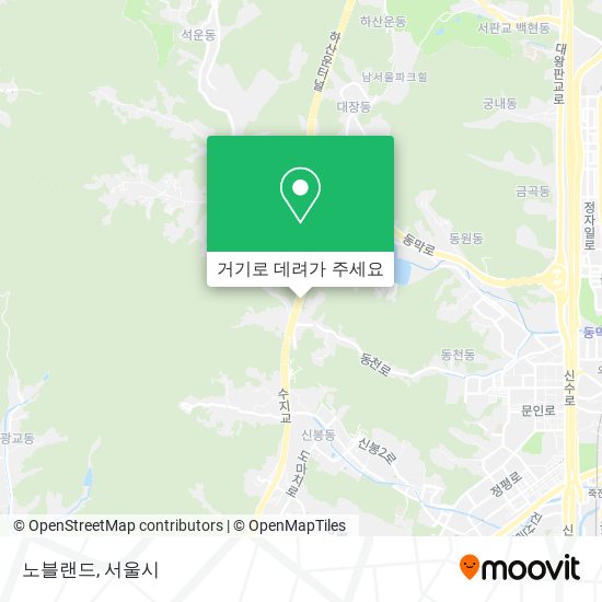 노블랜드 지도