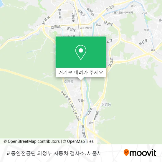 교통안전공단 의정부 자동차 검사소 지도