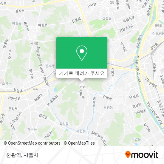 천왕역 지도