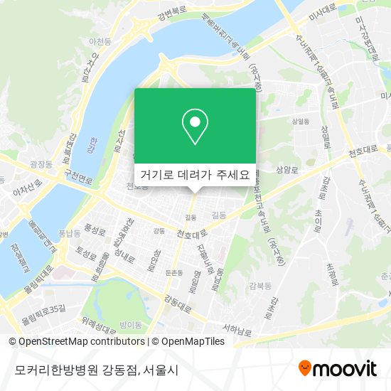 모커리한방병원 강동점 지도