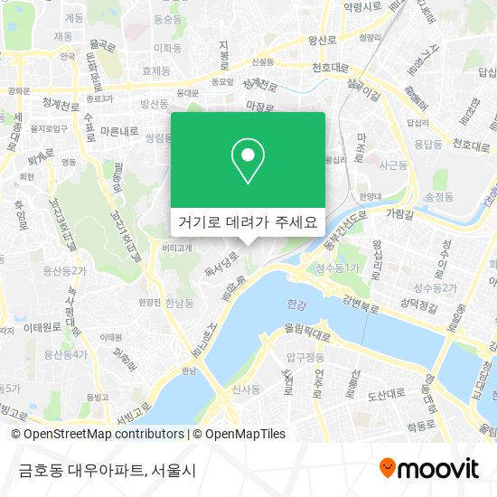 금호동 대우아파트 지도