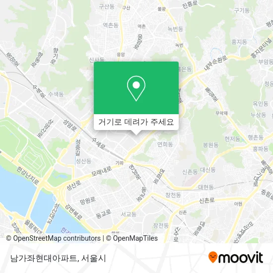 남가좌현대아파트 지도