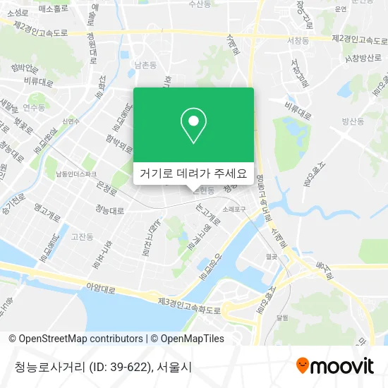 청능로사거리 (ID: 39-622) 지도