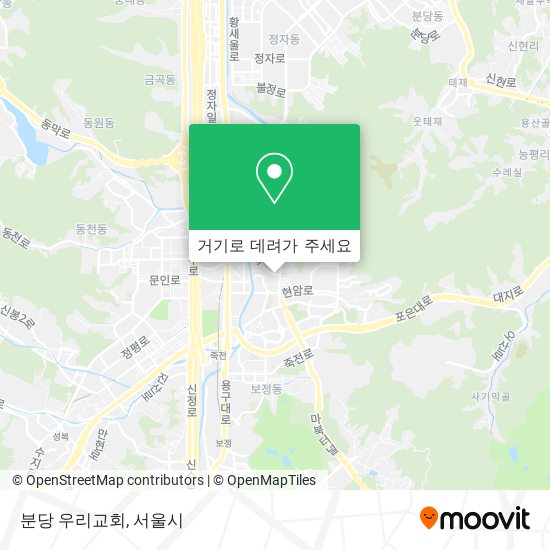 분당 우리교회 지도