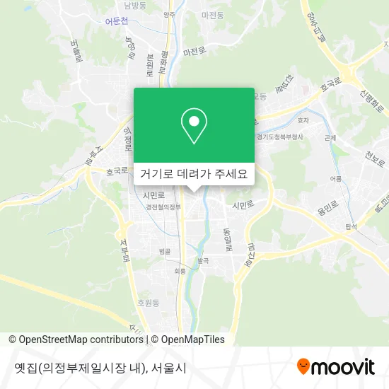 옛집(의정부제일시장 내) 지도