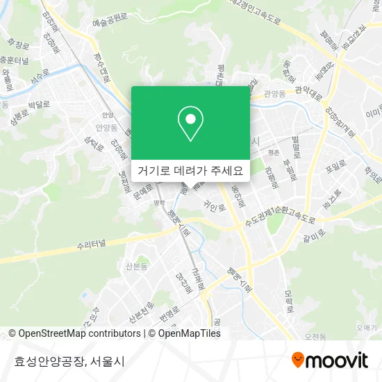 효성안양공장 지도