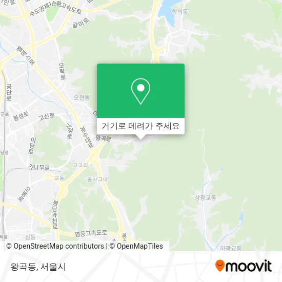 왕곡동 지도