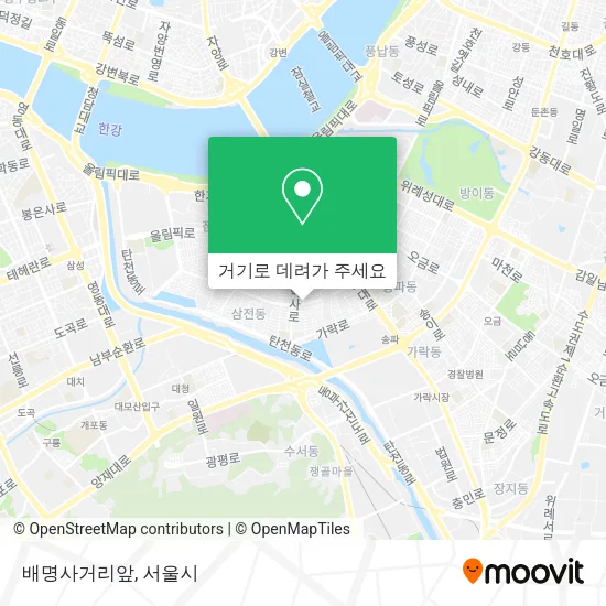 배명사거리앞 지도