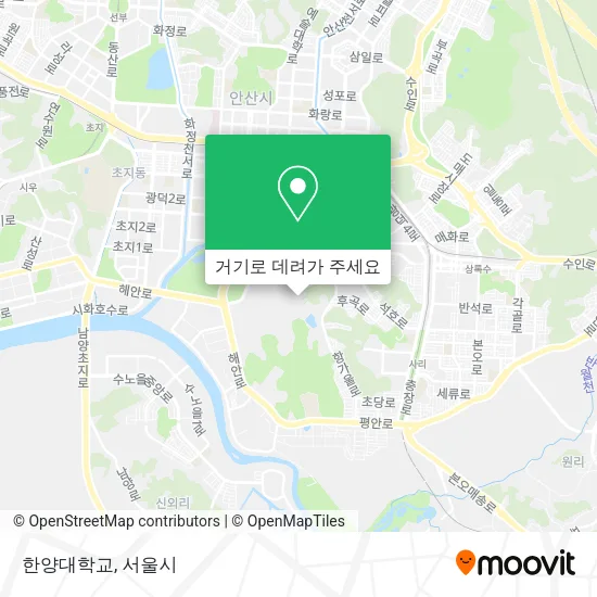 한양대학교 지도
