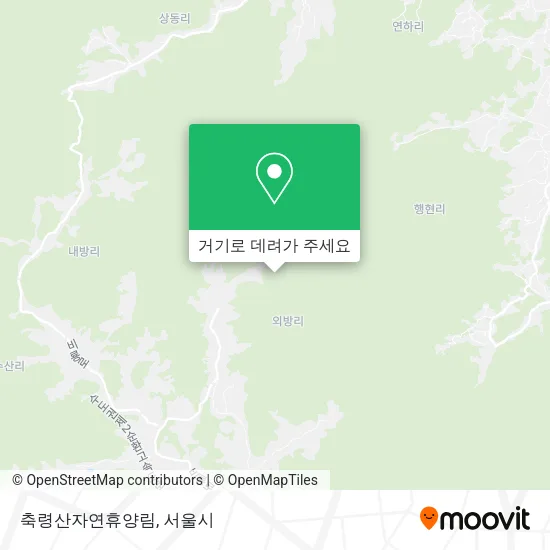 축령산자연휴양림 지도