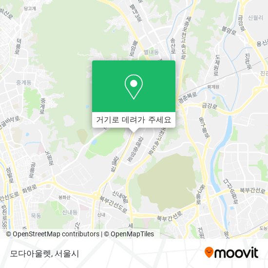 모다아울렛 지도