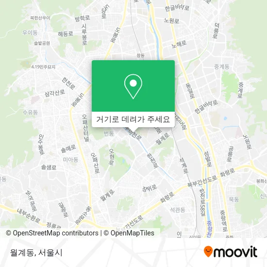 월계동 지도