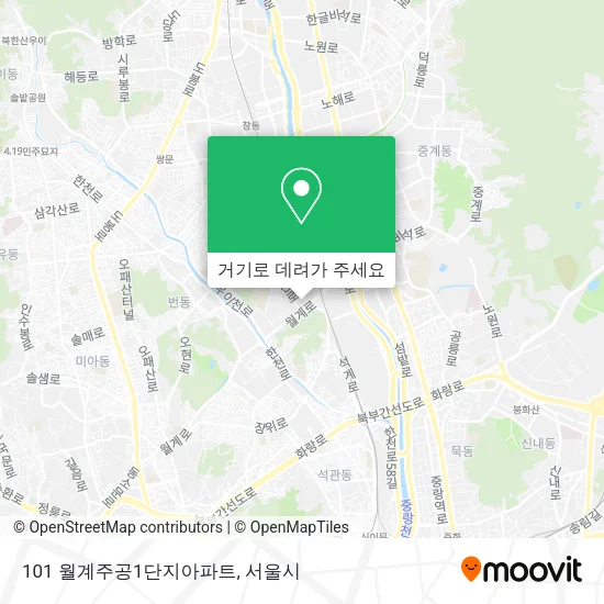 101 월계주공1단지아파트 지도