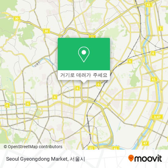 Seoul Gyeongdong Market 지도