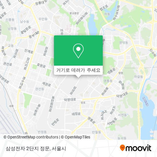 삼성전자 2단지 정문 지도
