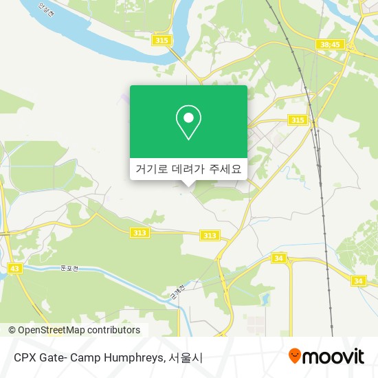 CPX Gate- Camp Humphreys 지도