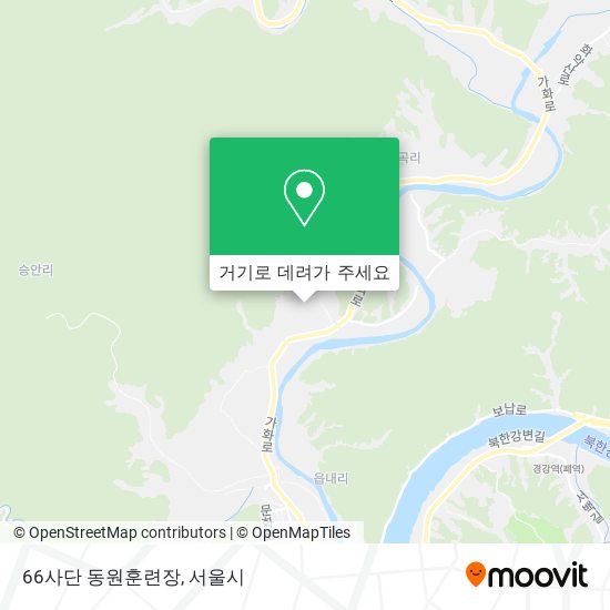 66사단 동원훈련장 지도