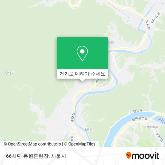66사단 동원훈련장 지도