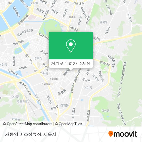 개롱역 버스정류장 지도
