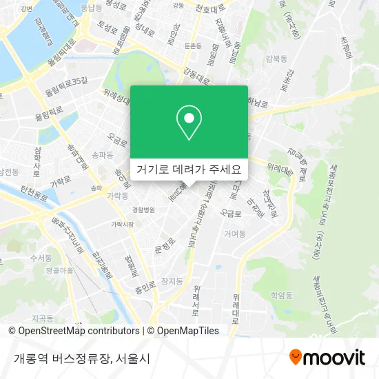 개롱역 버스정류장 지도