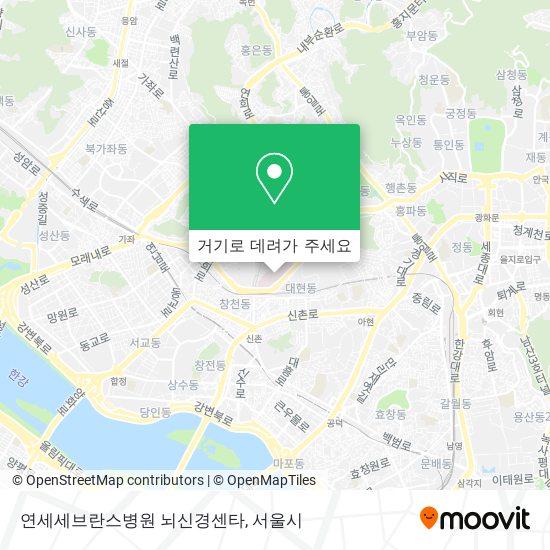연세세브란스병원 뇌신경센타 지도